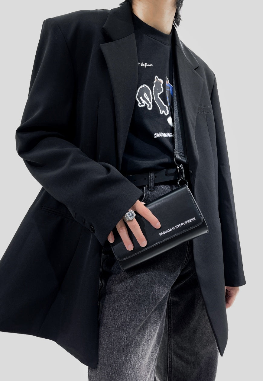UZIP DESIGN Men's Versatile Crafted Square Crossbody Bag