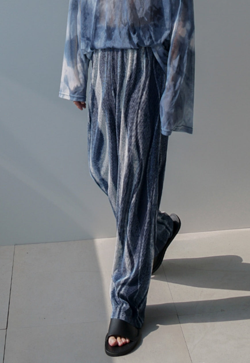 Men's Pleated loose casual trousers