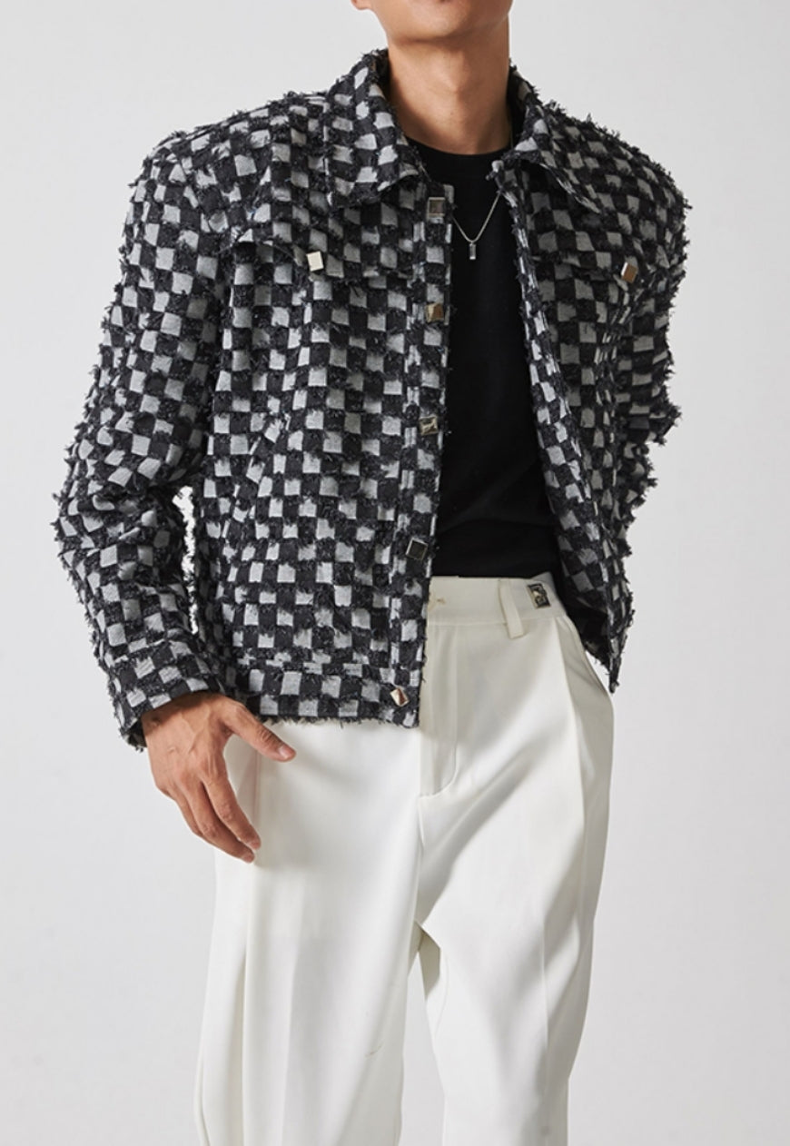 Men's Design plaid jacket