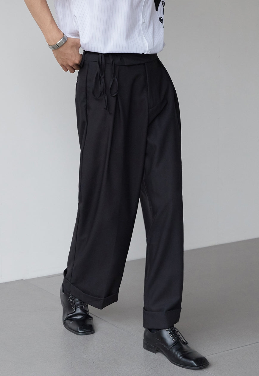 Men's Knotted waist pants
