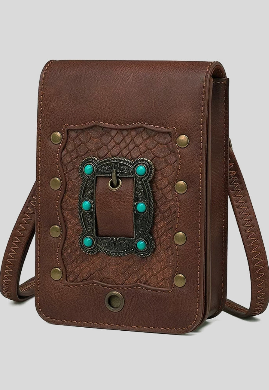 UZIP DESIGN Unisex retro texture messenger bag