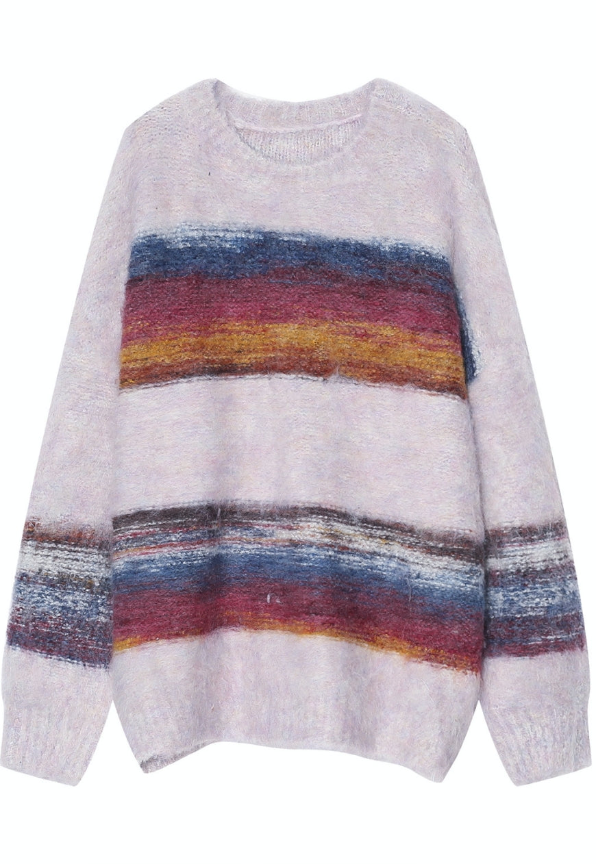 Men's color textured sweater