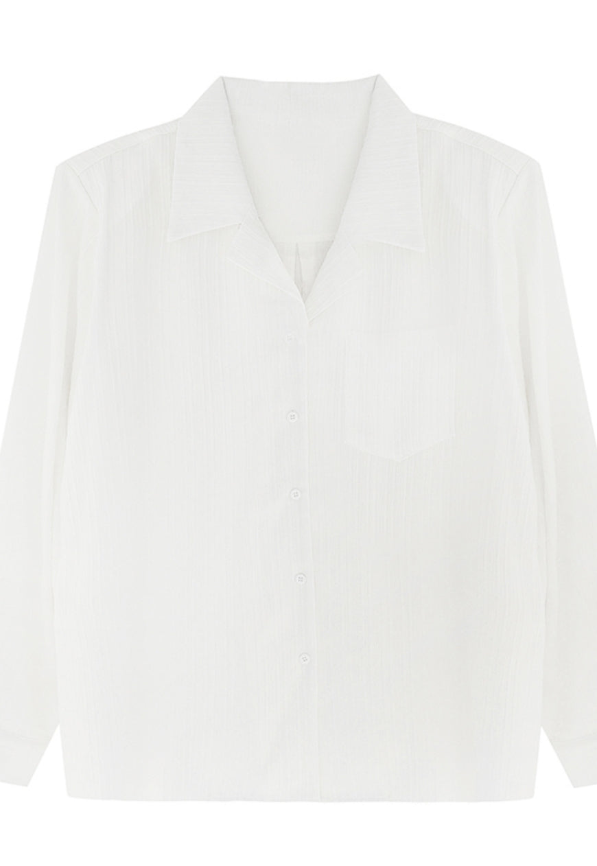 UZIP DESIGN Men's Stripe Loose Shirt