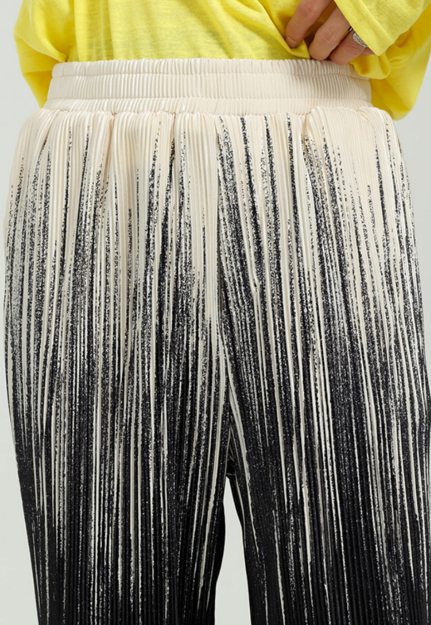 Men's Personalized tie-dye striped loose trousers