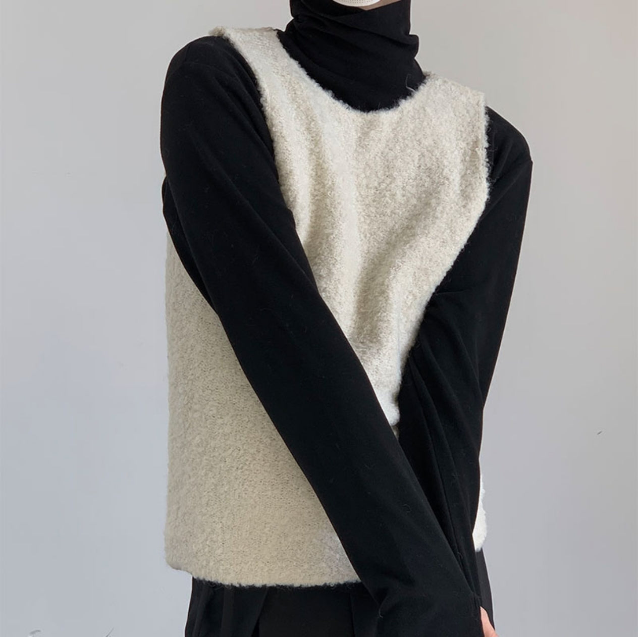 Men's fashion Curly Vest