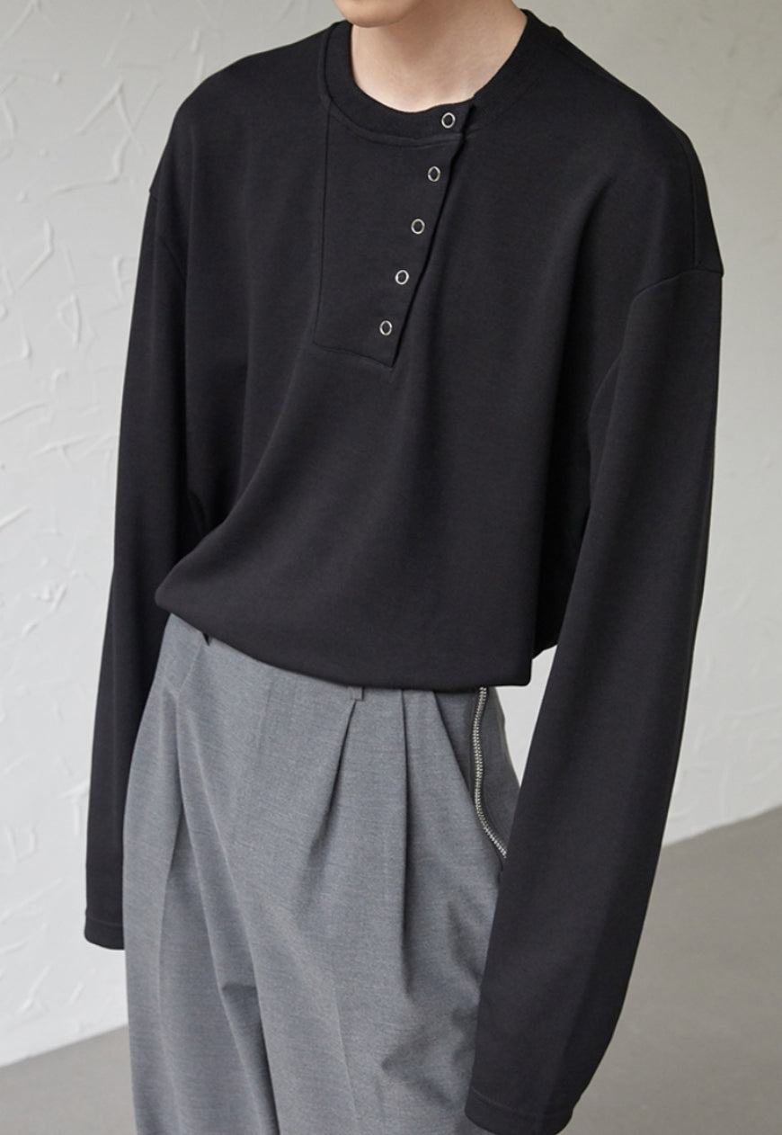 UZIP DESIGN Men's Solid button T-shirt