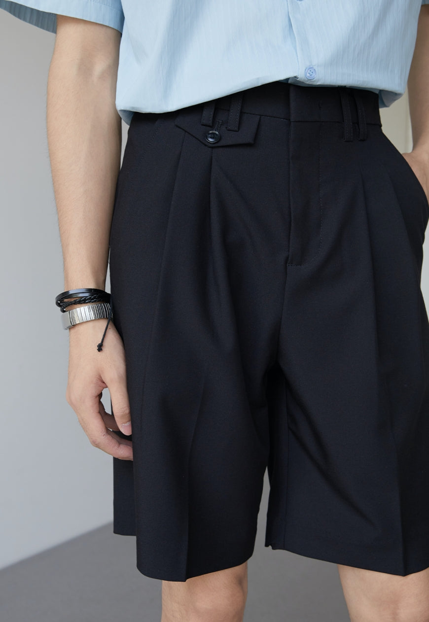 Men's High sense of straight loose shorts