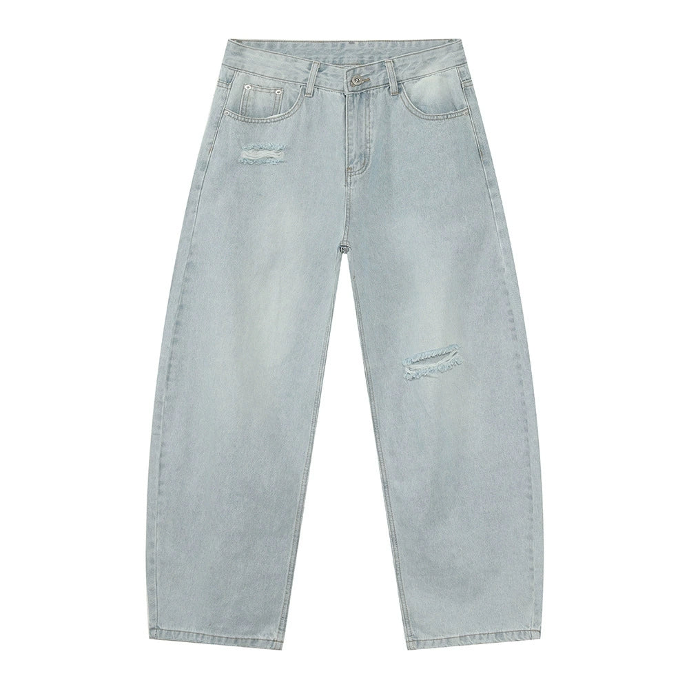 Men's Personalized washed denim jeans