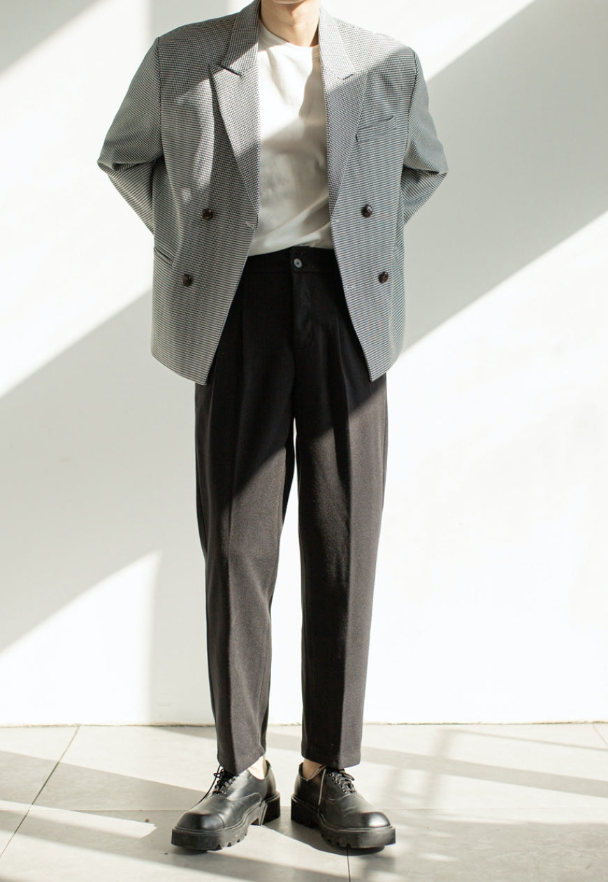 Men's Spring plaid suit jacket