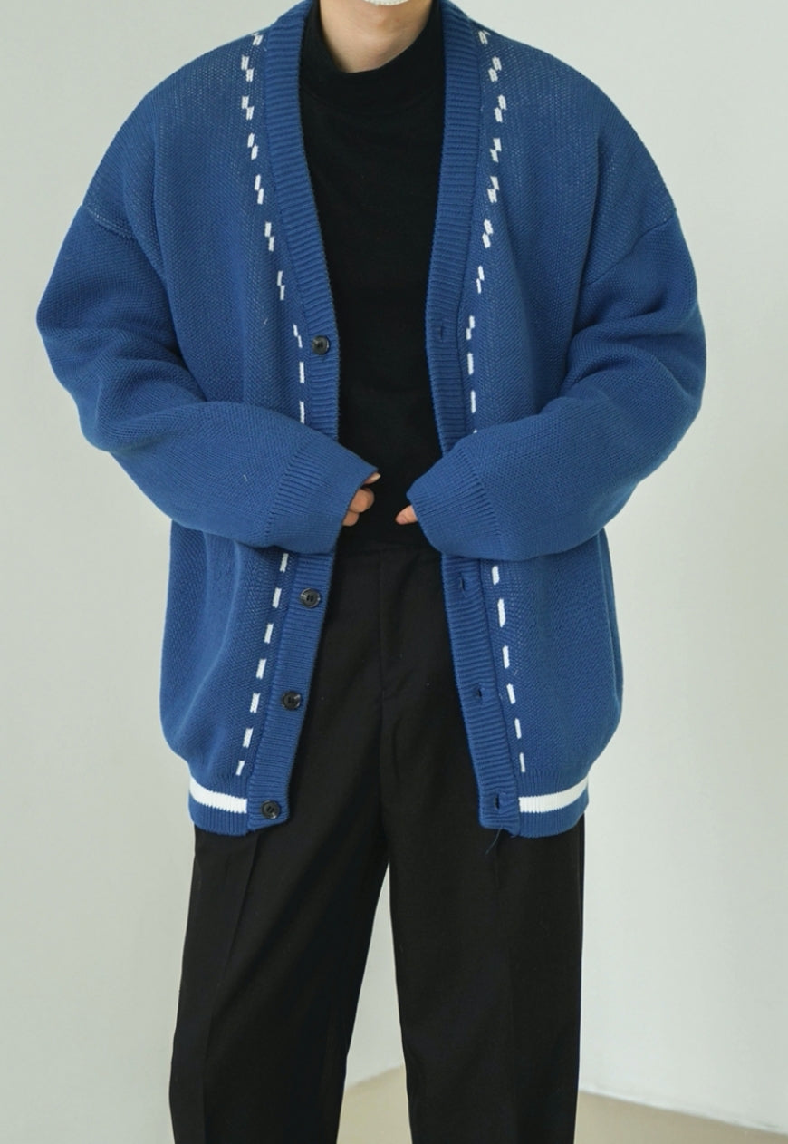 UZIP DESIGN Men's vintage cardigan sweater