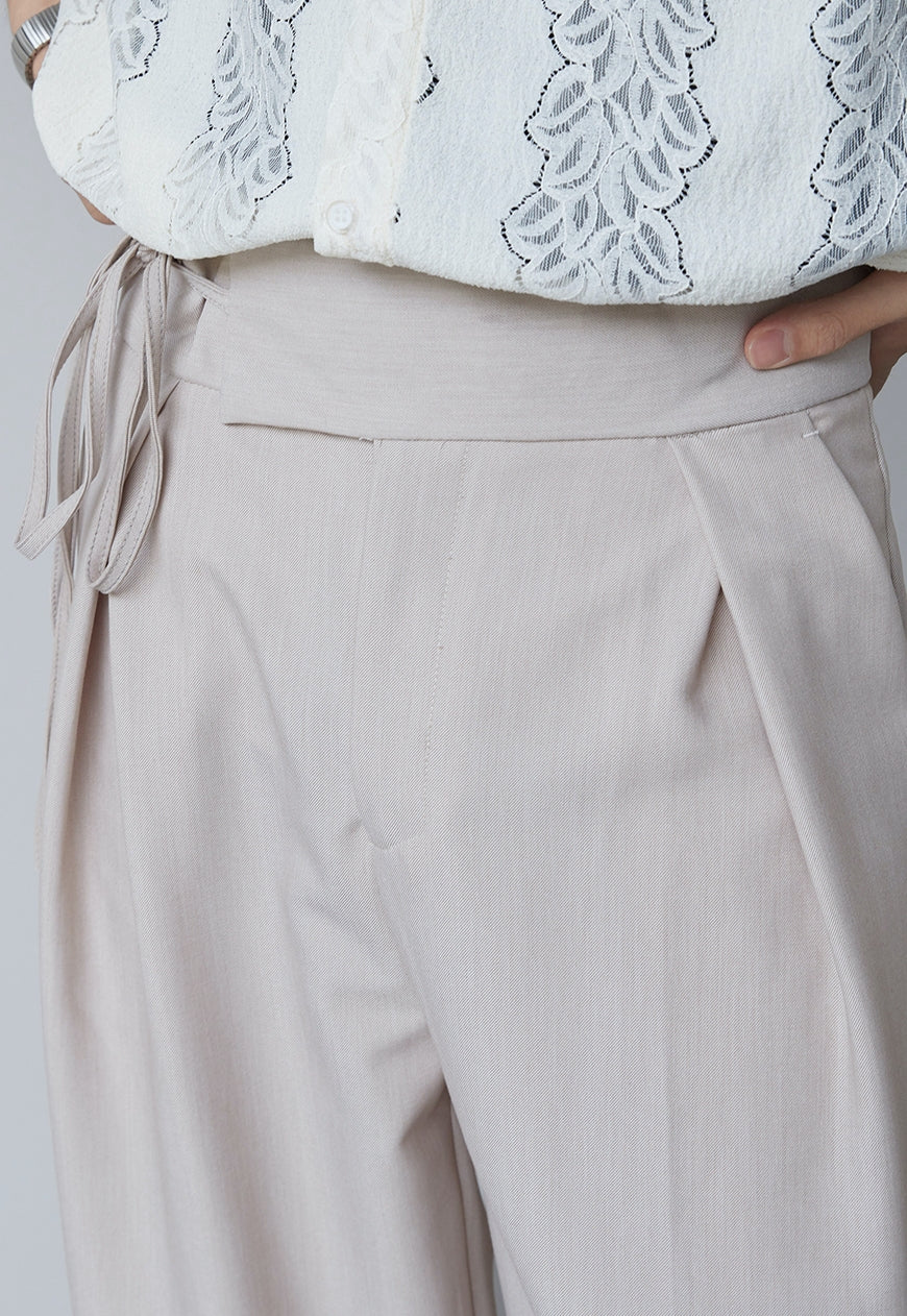 Men's Knotted waist pants