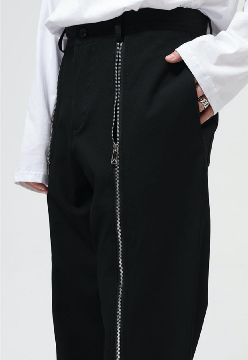 UZIP DESIGN Men's zipper panel trousers