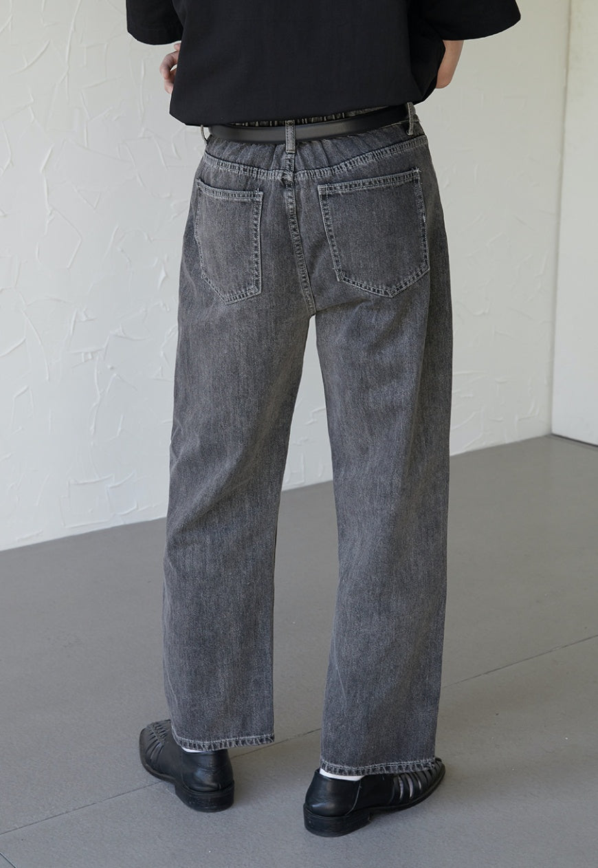 UZIP DESIGE Men's Snowflake Dark Grey Jeans