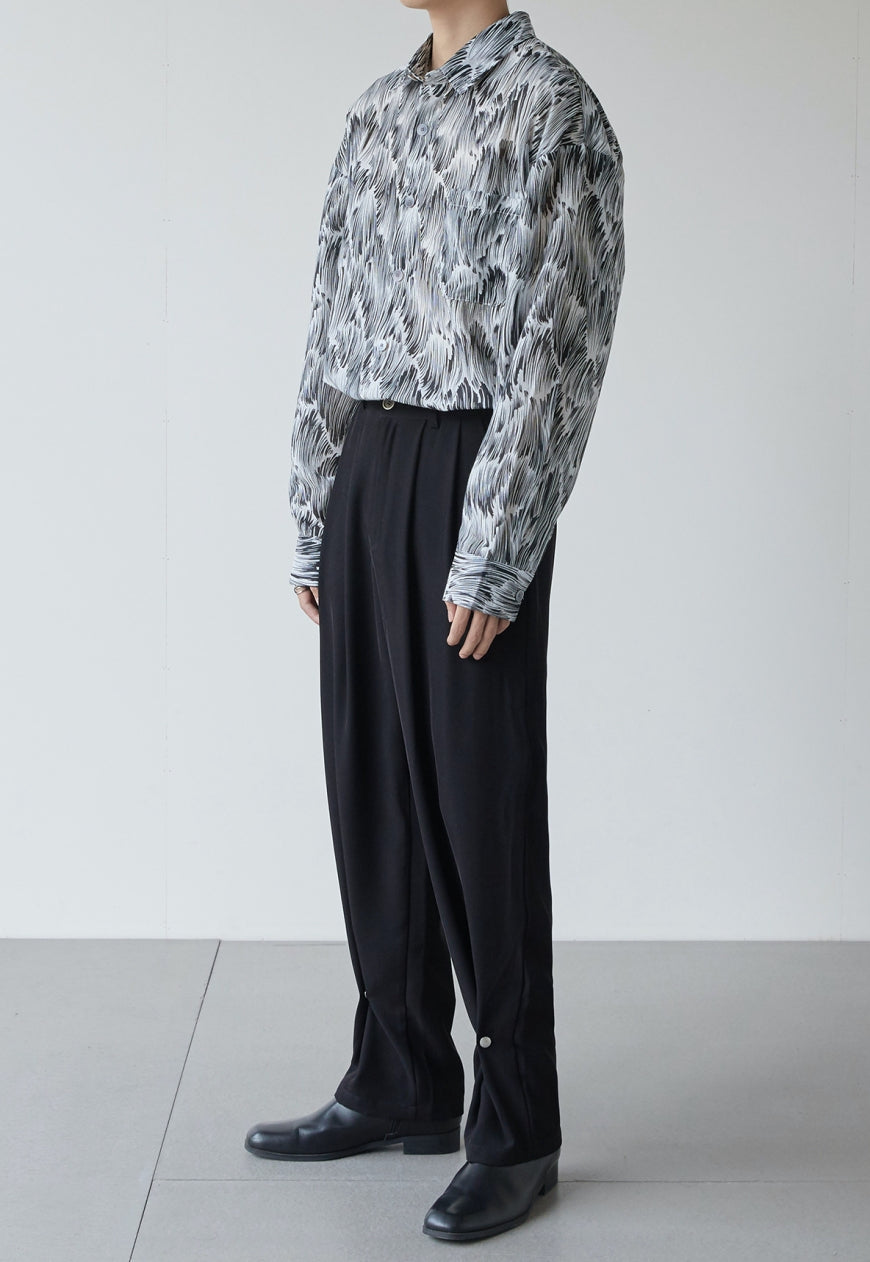 Men's Summer high-waisted trousers