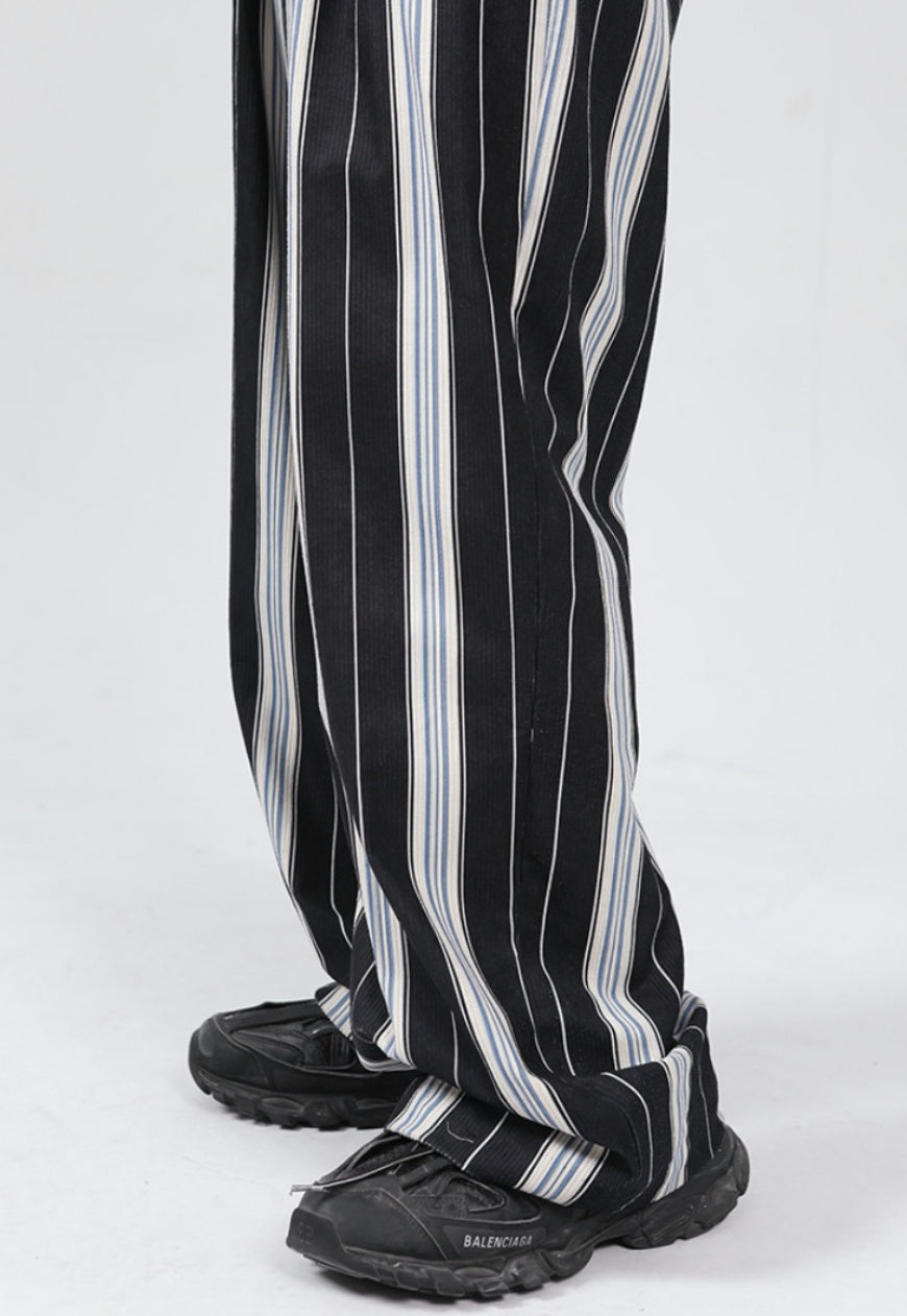 UZIP DESIGN Men's statement striped trousers