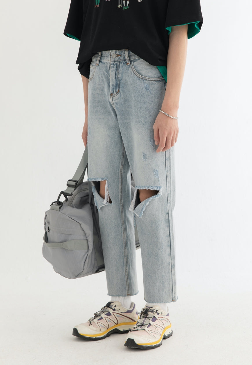 Men's Summer gradient jeans