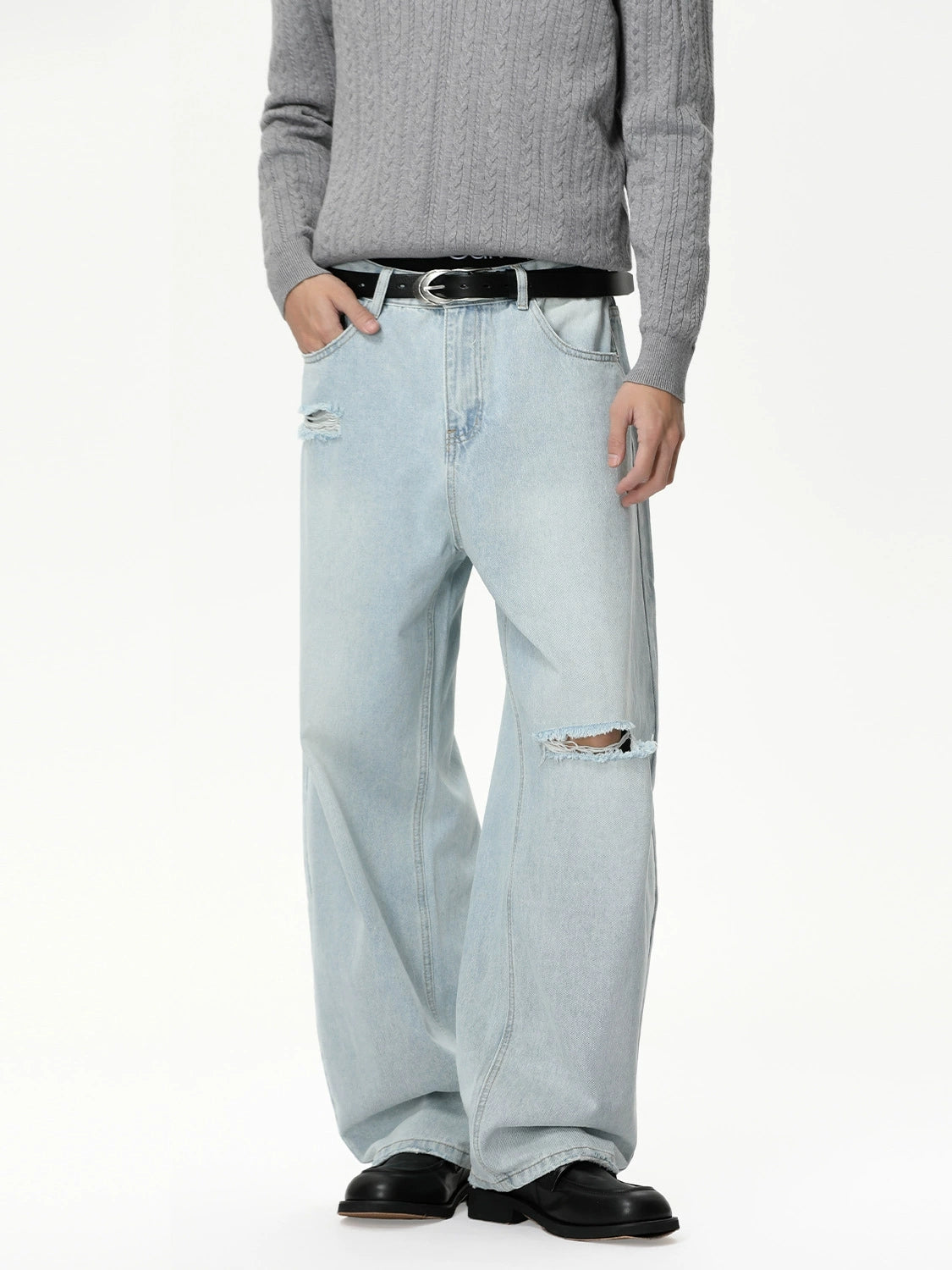 Men's Personalized washed denim jeans