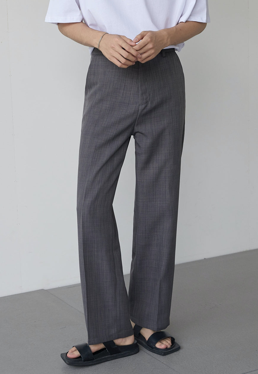 Men's summer high-end straight-leg trousers