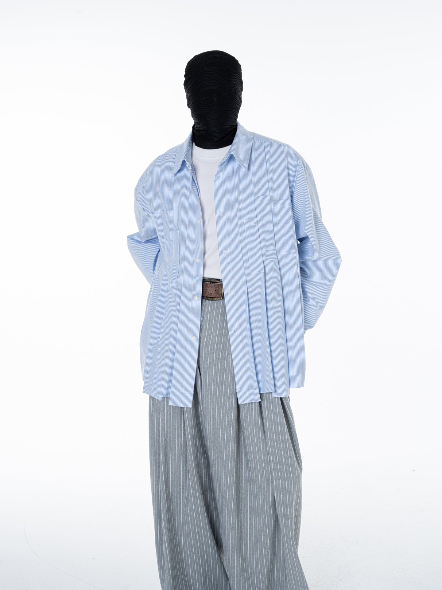 Men's irregular deconstructed shirt