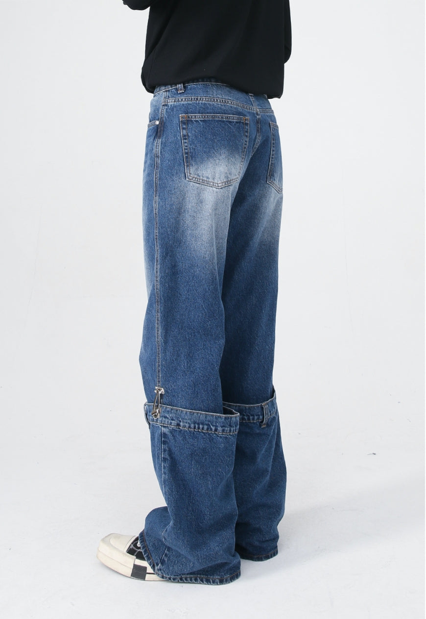Men's Design panelled jeans