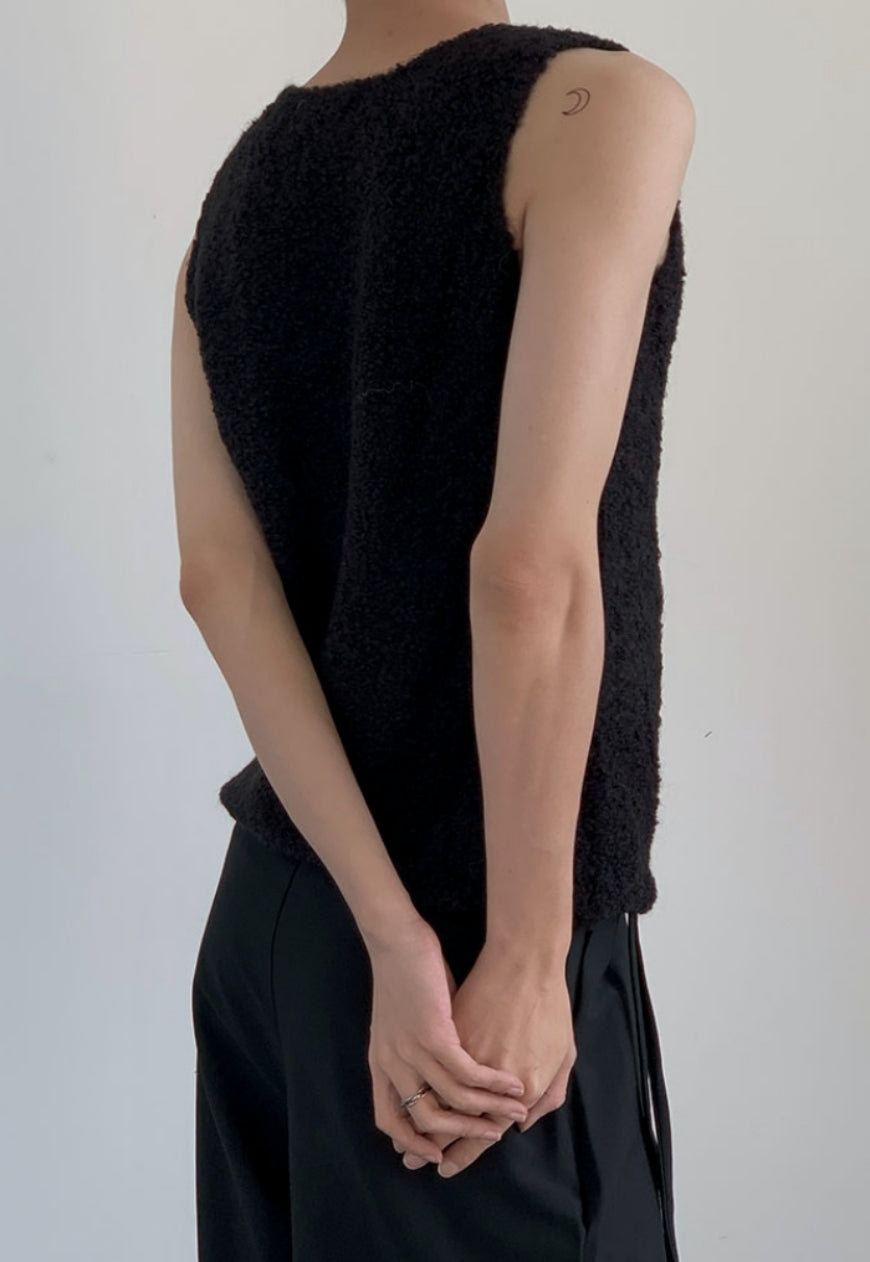 Men's fashion Curly Vest
