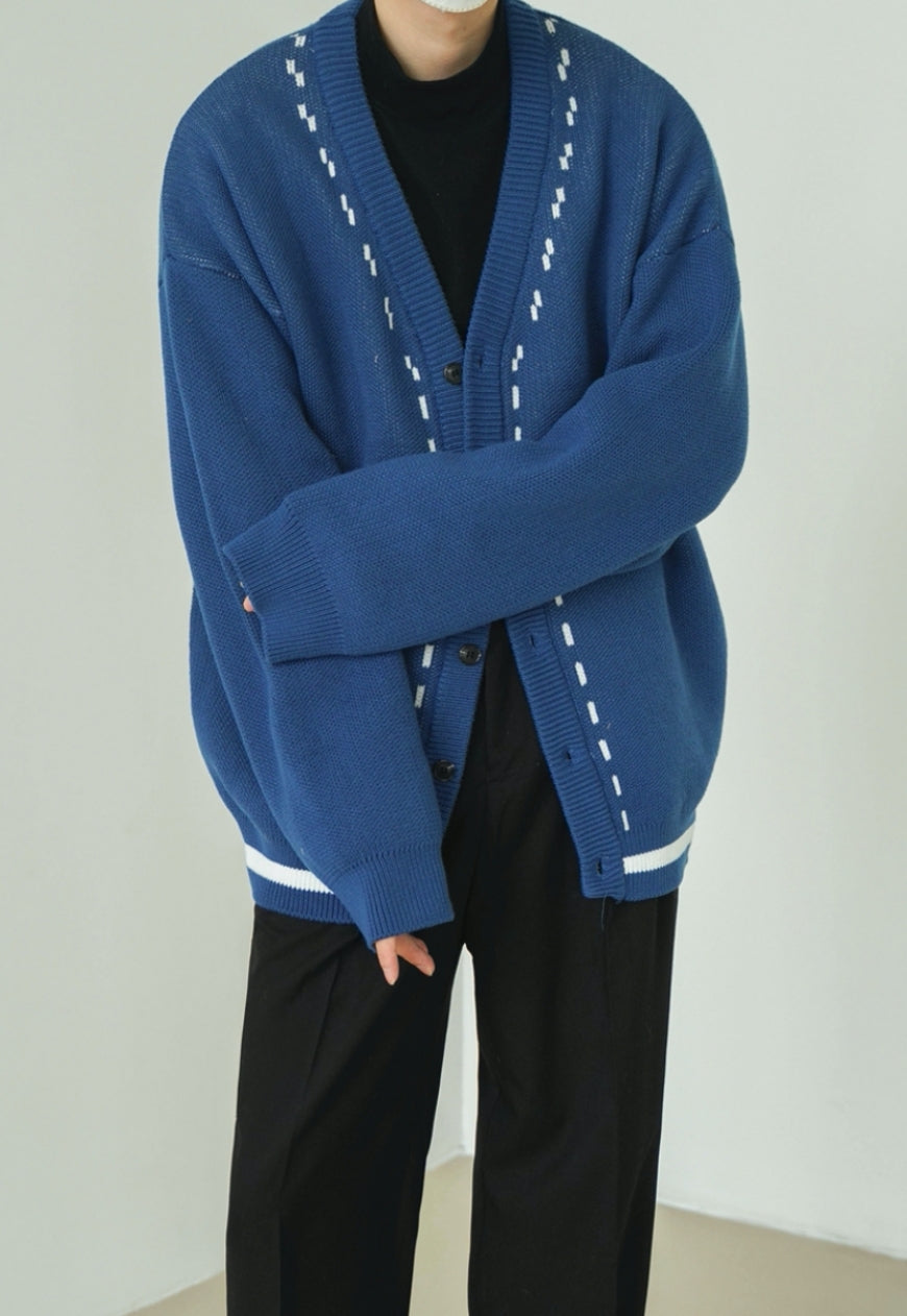 UZIP DESIGN Men's vintage cardigan sweater