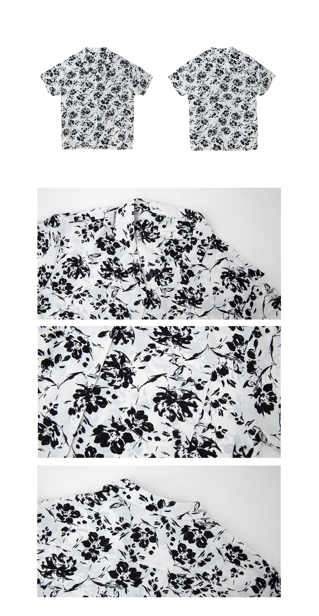 UZIP DESIGN Men's fashion floral shirts
