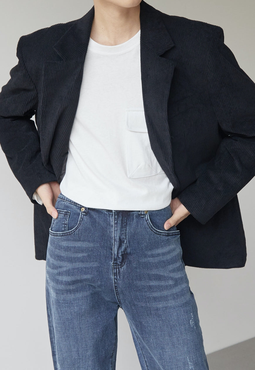 Men's Corduroy texture suit jacket