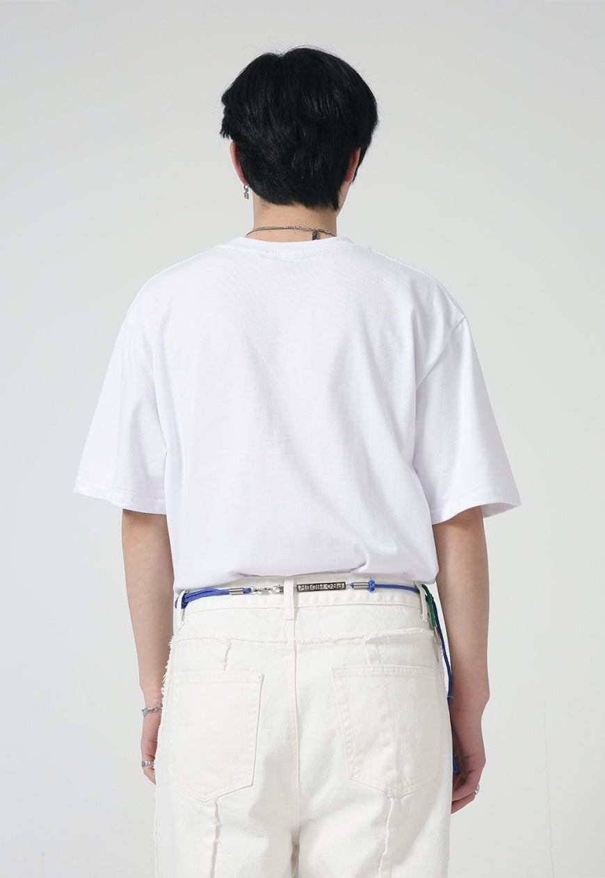 Men's three-dimensional print T-shirt