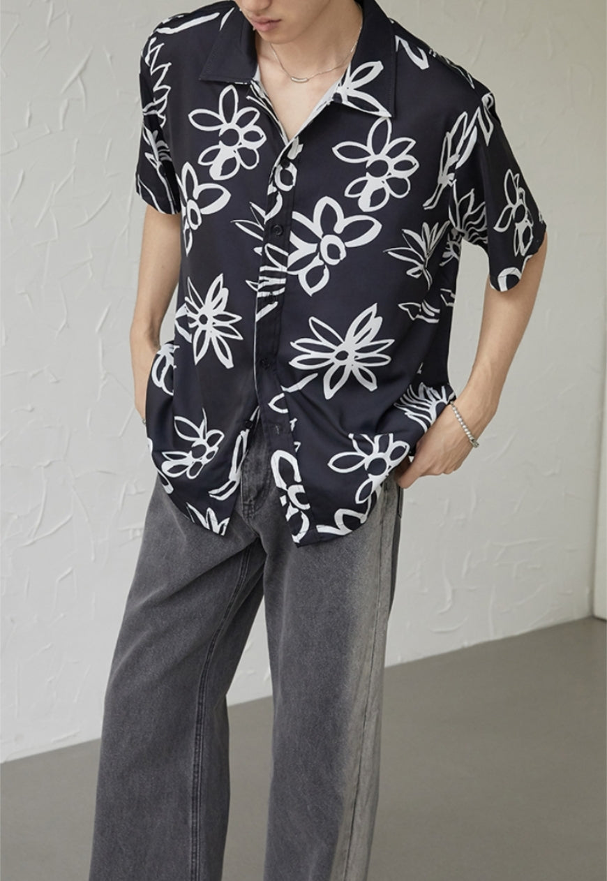 UZIP DESIGN Men's design botanical shirt