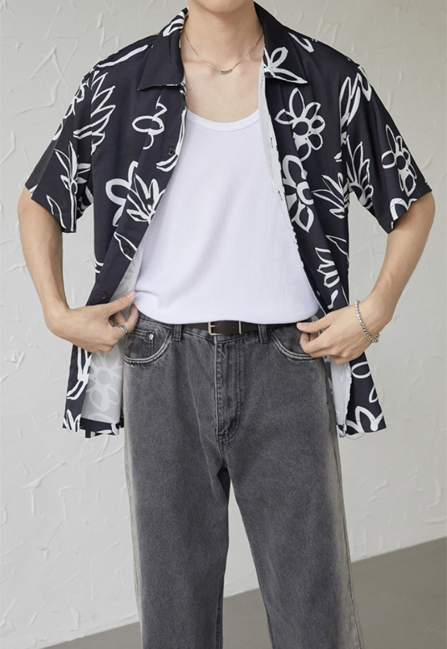 UZIP DESIGN Men's design botanical shirt
