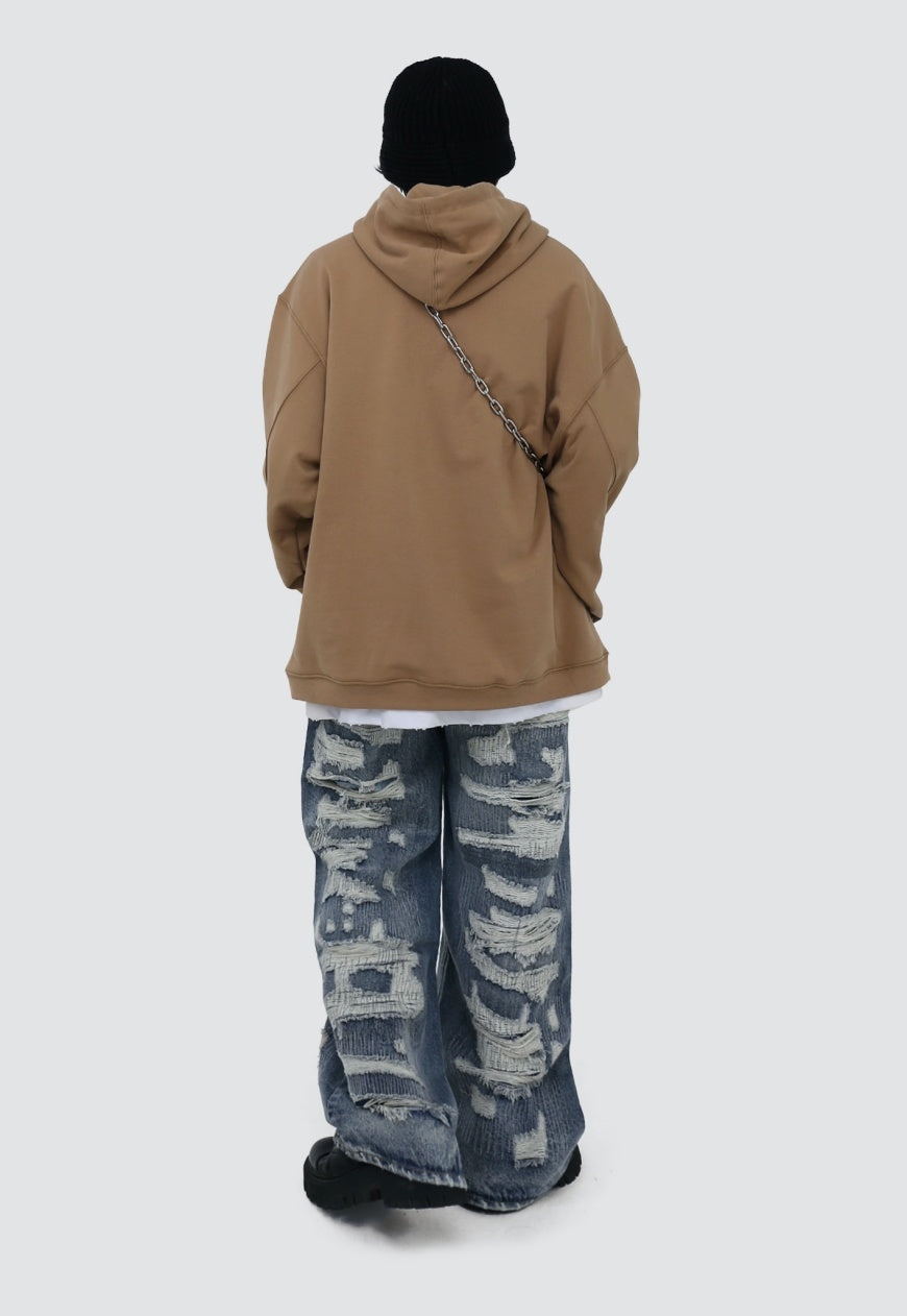 UZIP DESIGN Men's ripped jeans