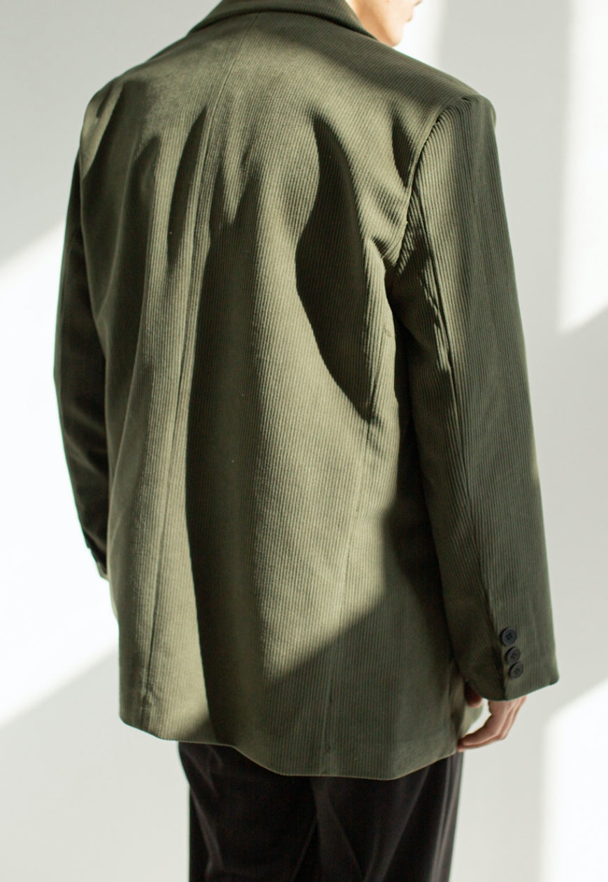 Men's Spring retro corduroy blazer