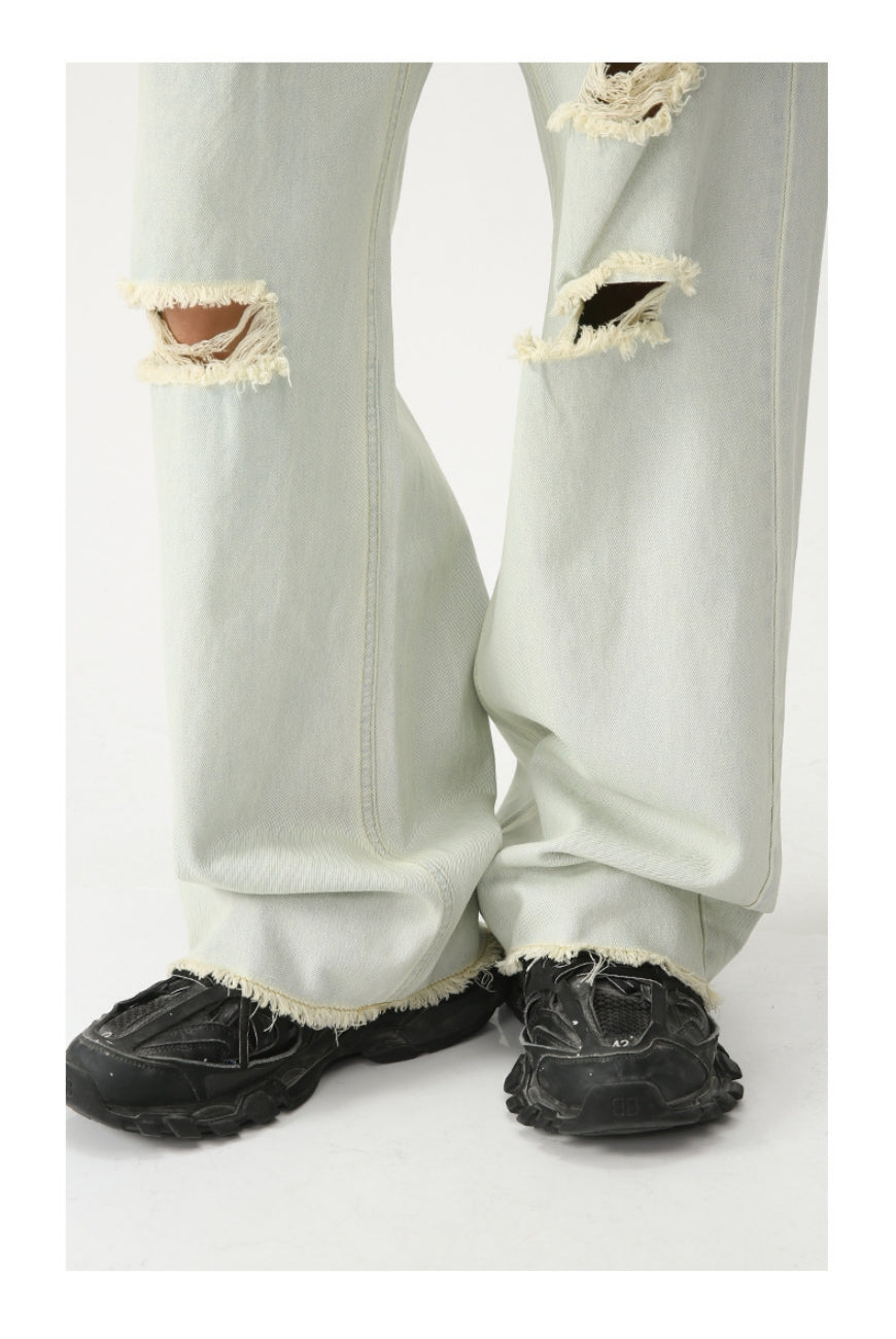 Men's Loose Ripped Street Jeans