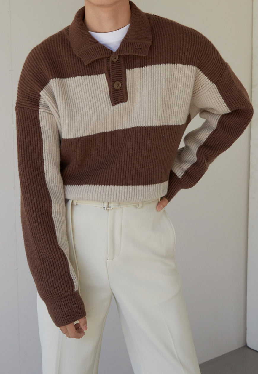 Men's Polo thick sweater