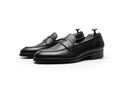 UZIP DESIGN derby lace up shoes in black leather with black
