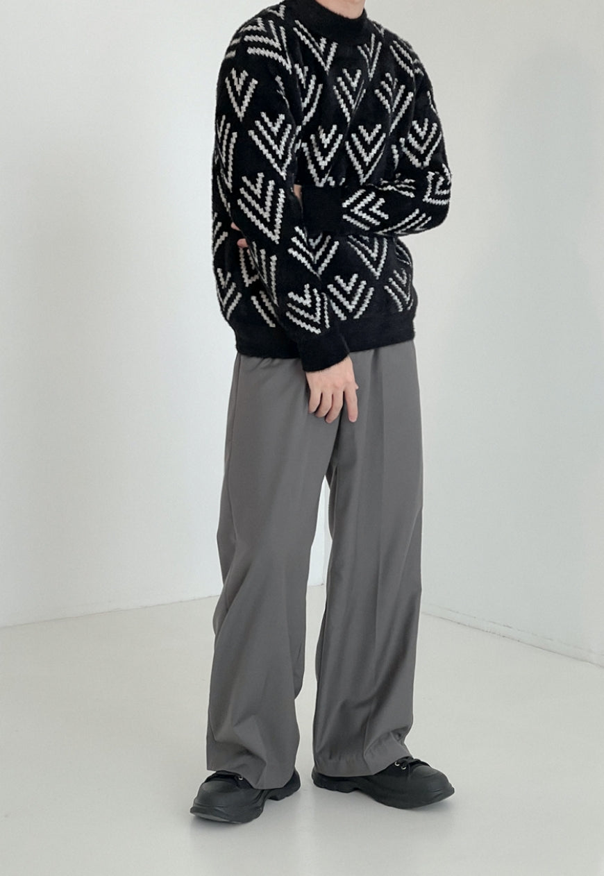MEN'S texture fashion sweater