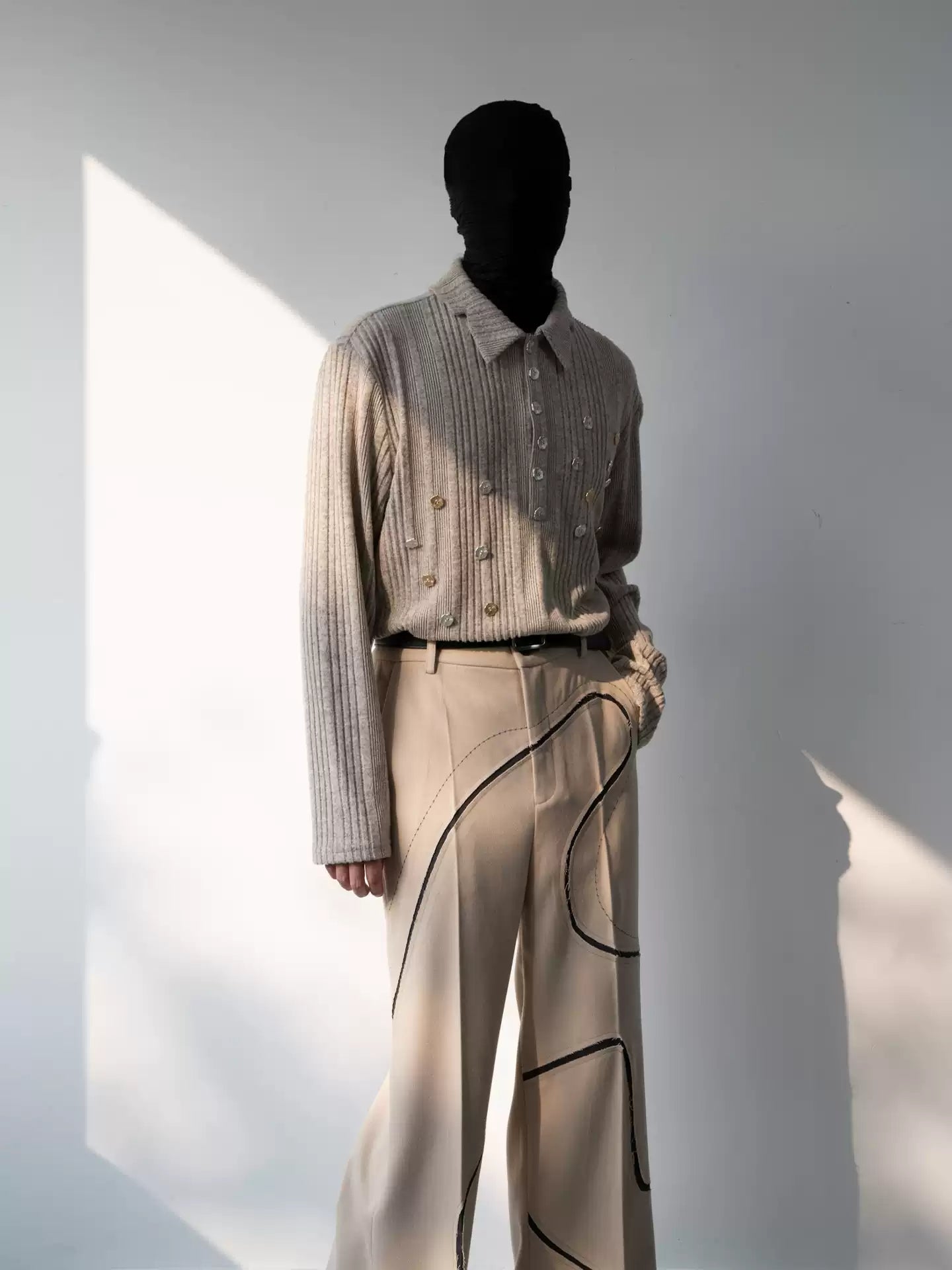 Men's Irregular knit top