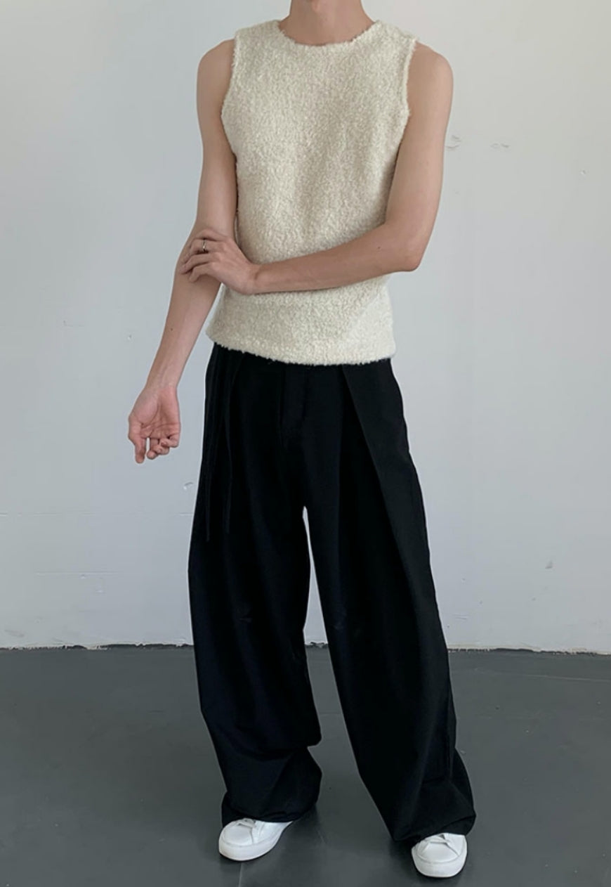 Men's fashion Curly Vest