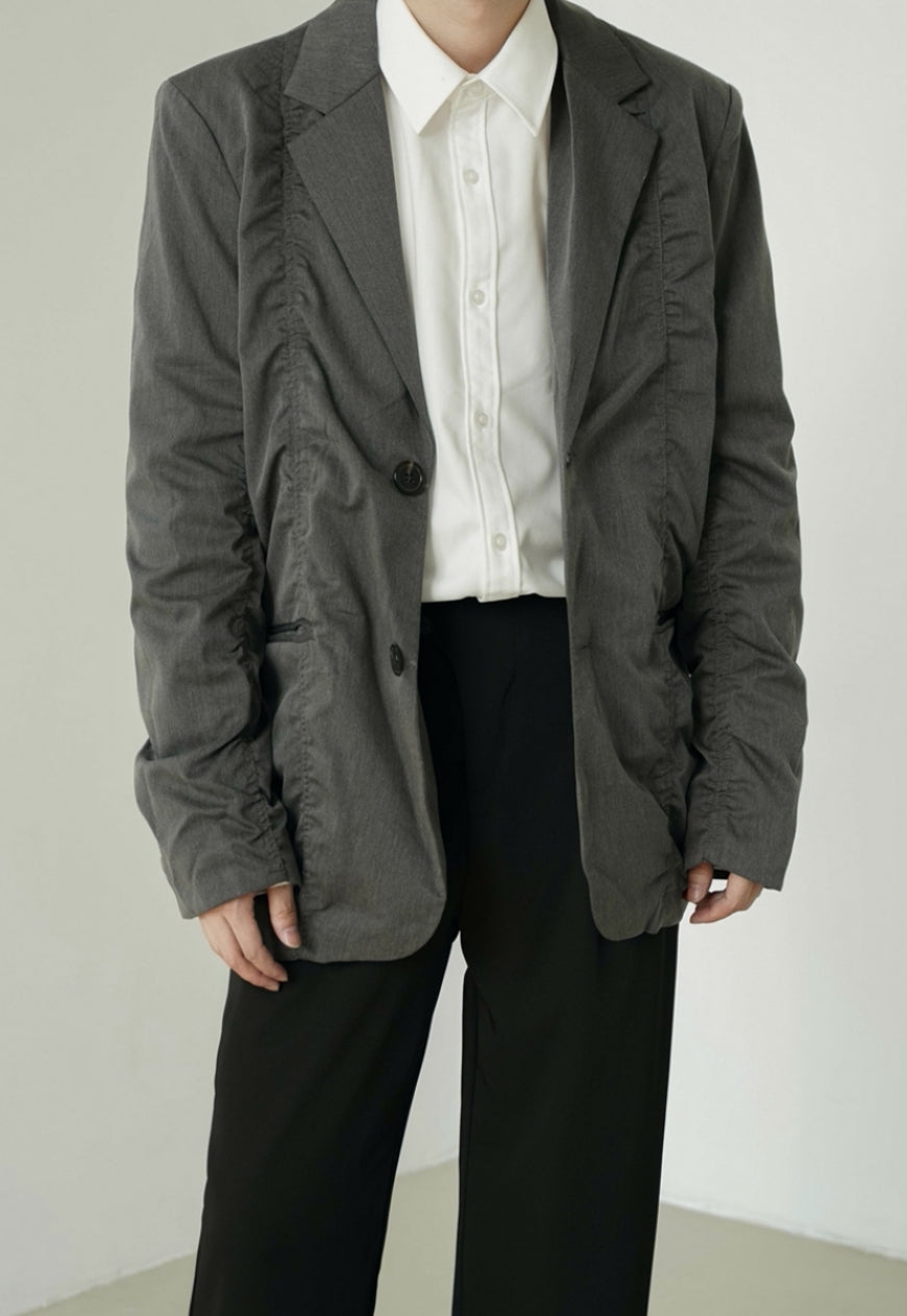 Men's Pleated design suit jacket