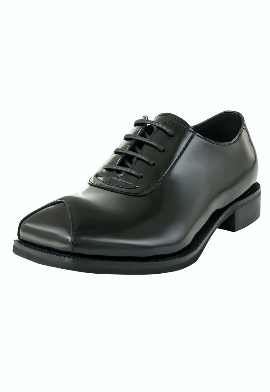UZIP DESIGN Men's Triangle toe glossy British leather shoes