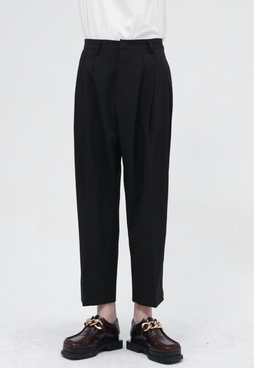 Men's loose personality ninth trousers