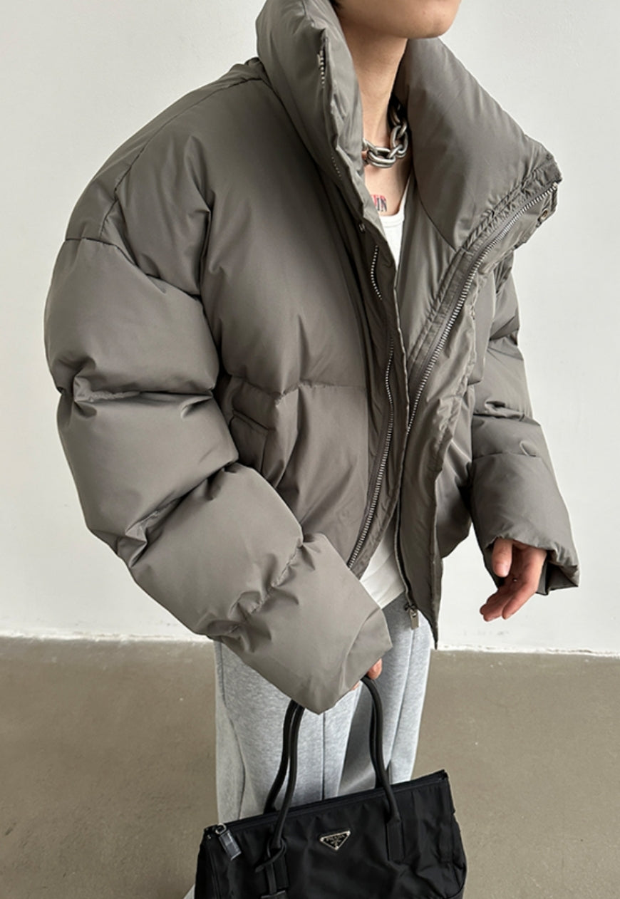 Men's silhouette padded coat