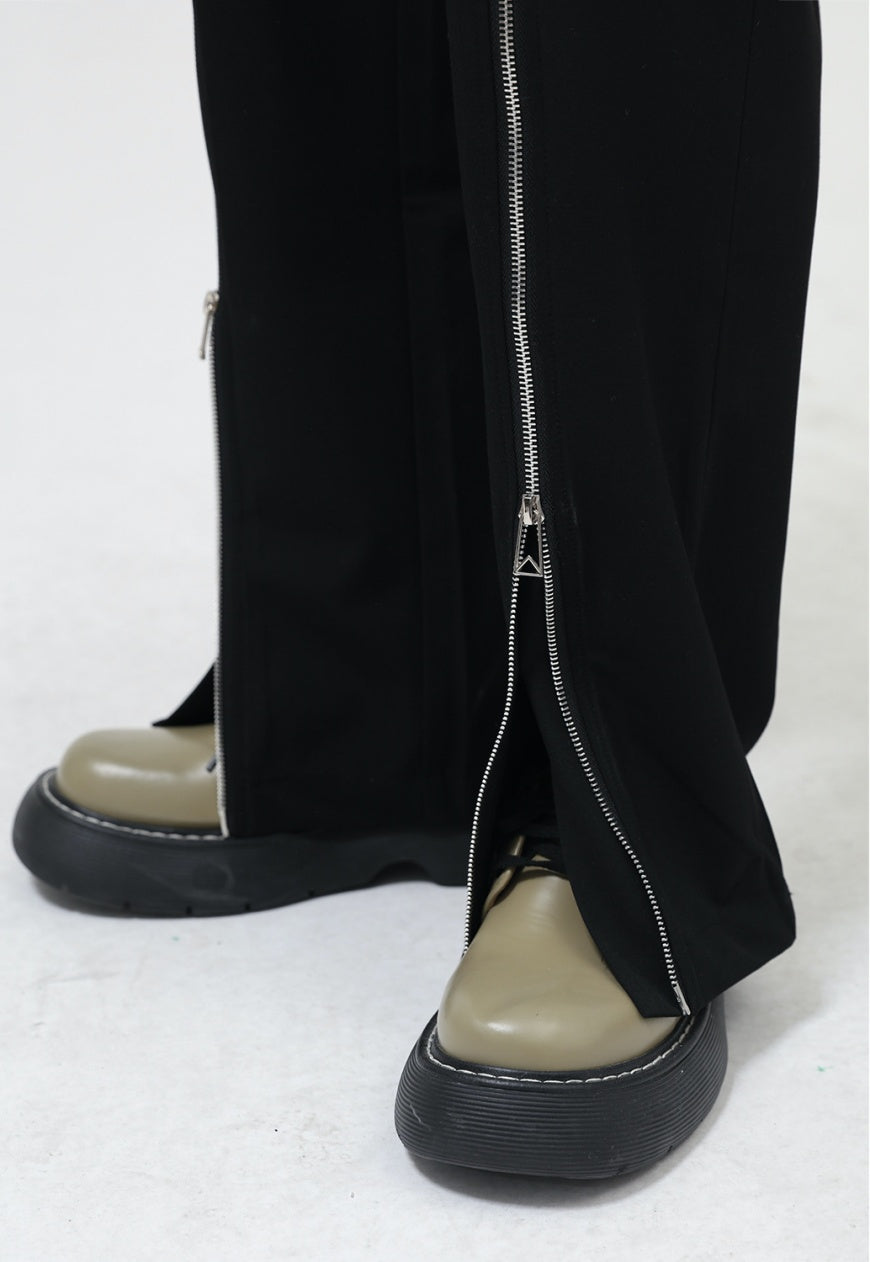 UZIP DESIGN Men's zipper panel trousers