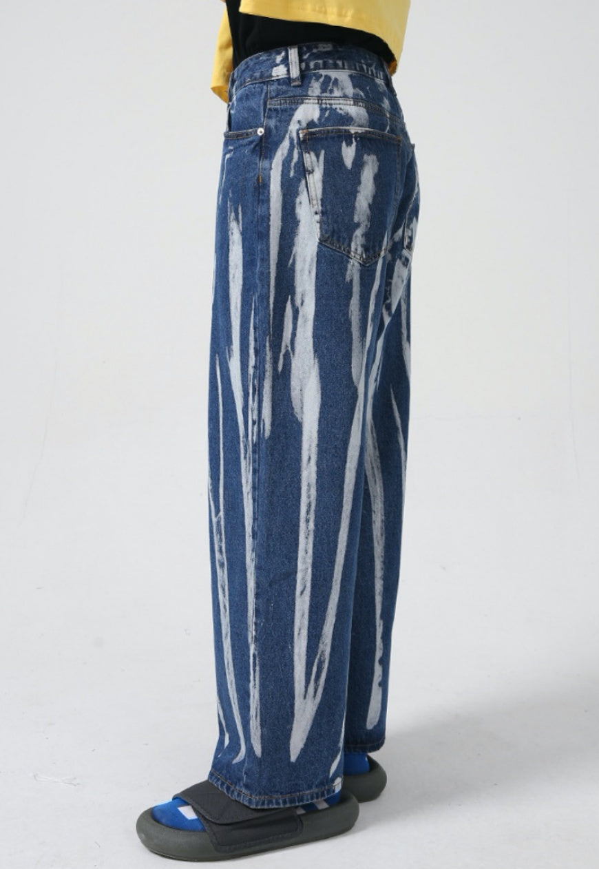 UZIP DESIGN Men's Tie-Dye Jeans