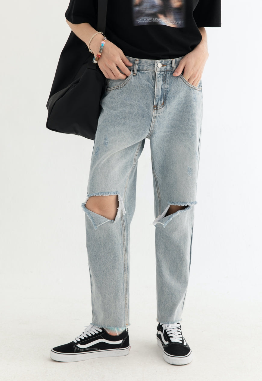 Men's Summer gradient jeans
