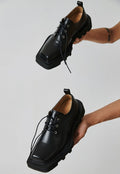 Men's personalized irregular leather shoes