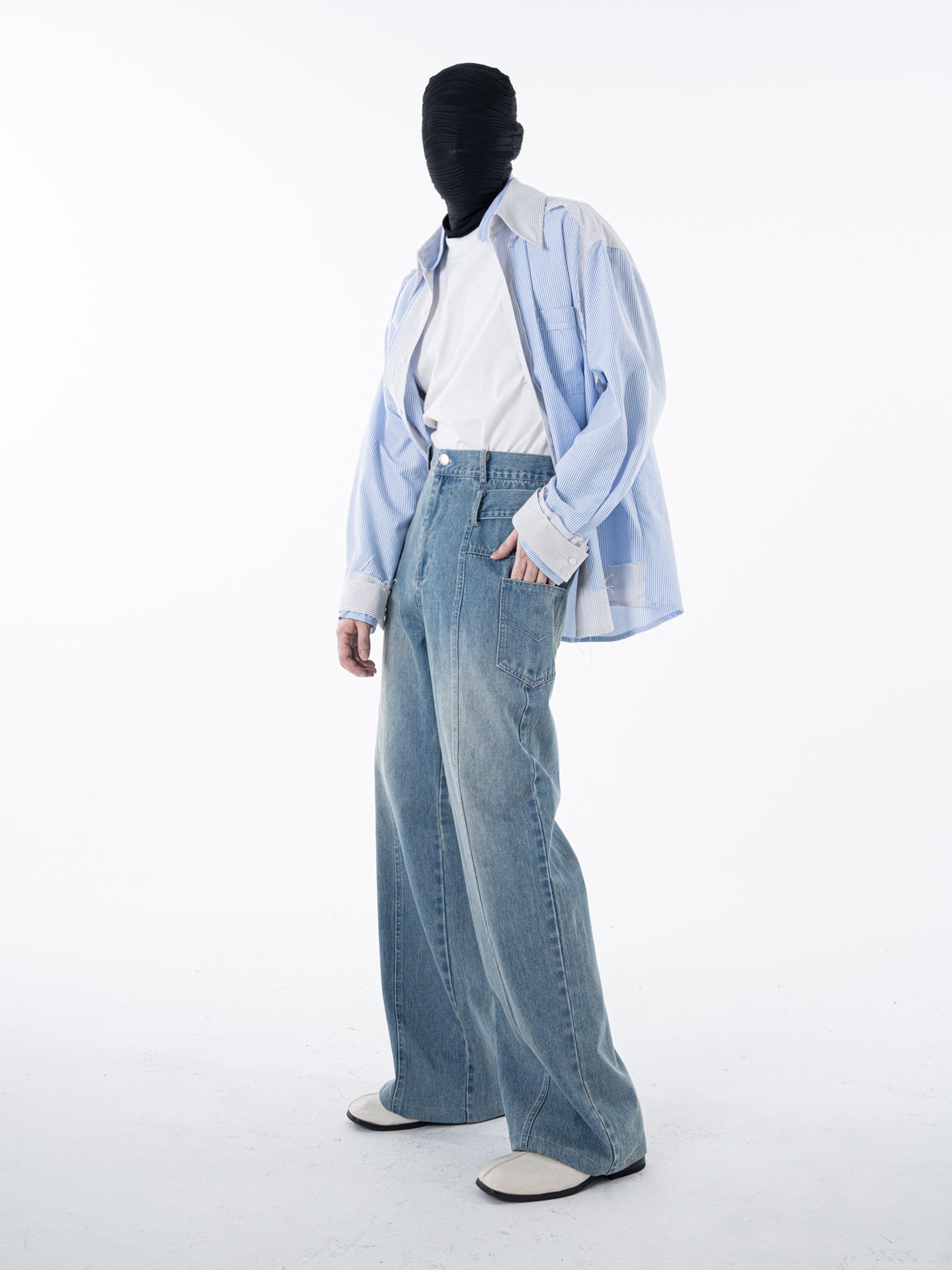 Men's Siro-spun cotton washed jeans