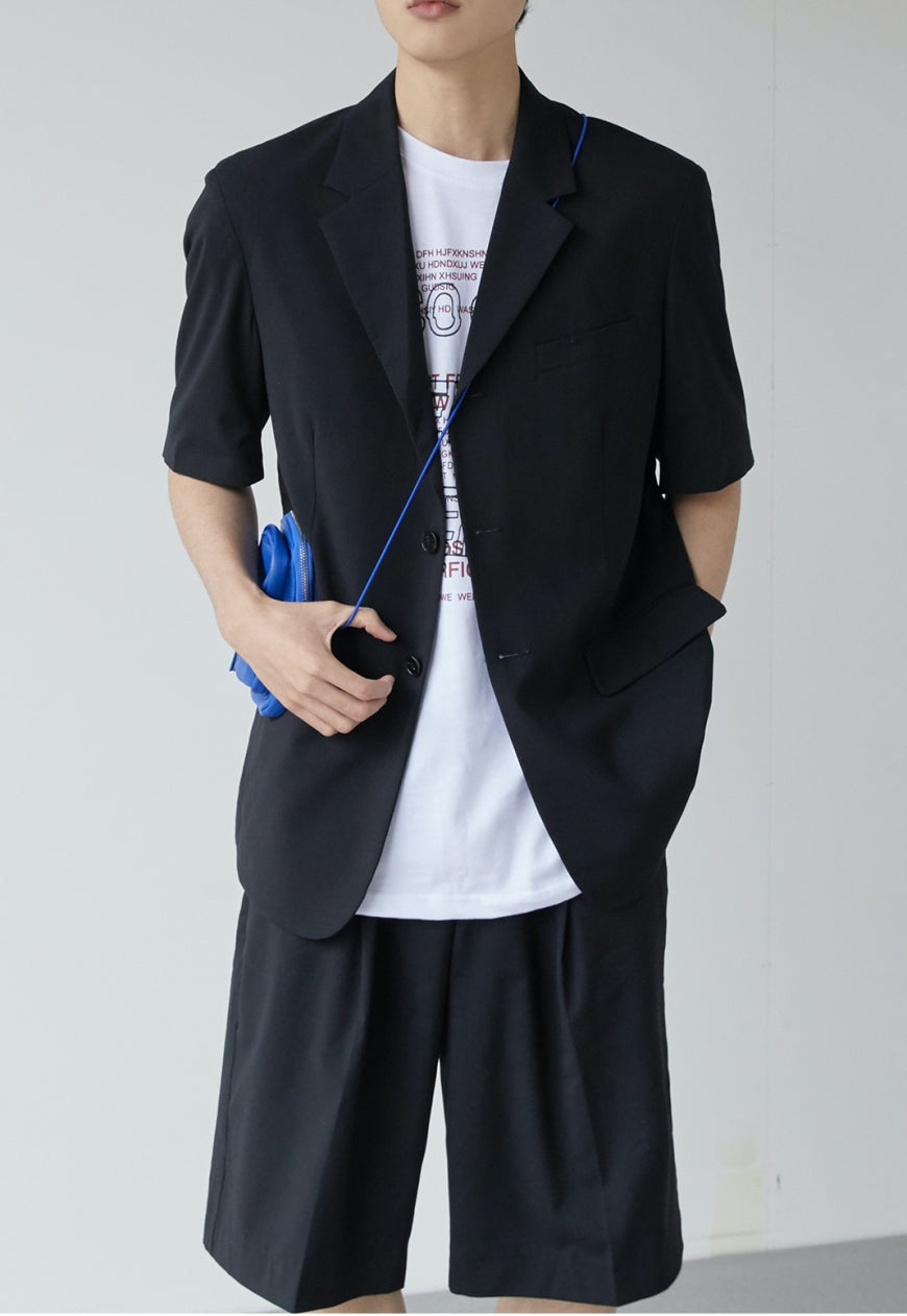 Men's Short sleeve suit jacket