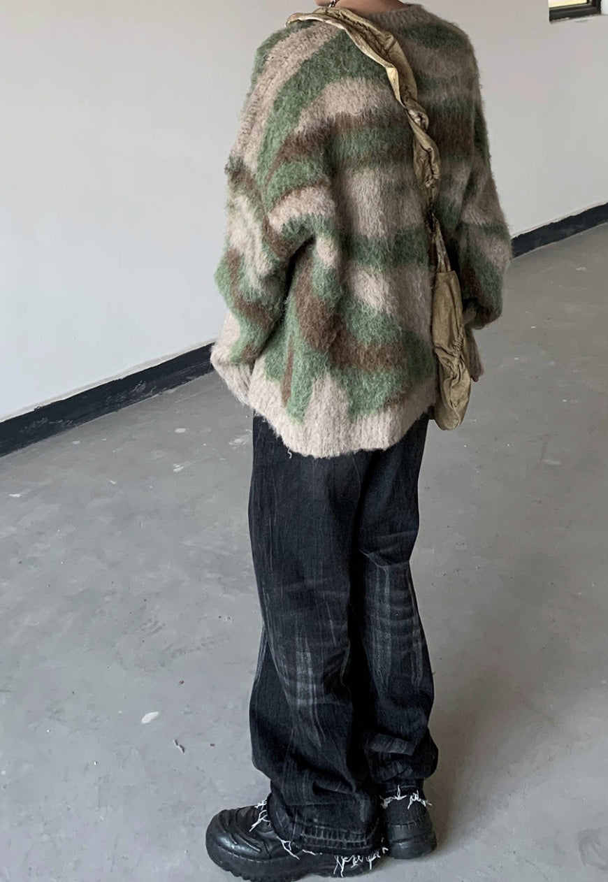 【Sale】Unisex vintage striped sweater